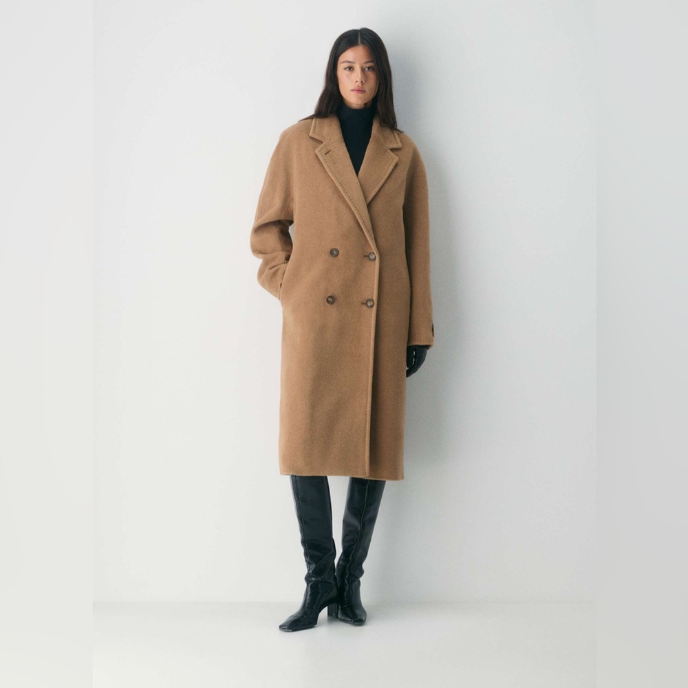 Aritzia Babaton Slouch Coat in Cocoa Sand